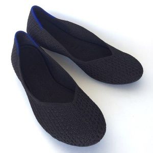 Rothy’s Black Honeycomb Flats, size 8